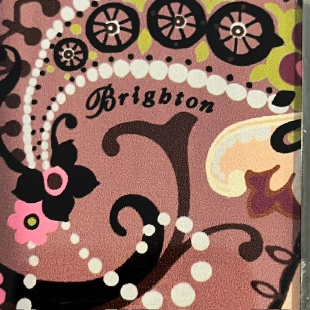 Brighton Glass Paisley Jewelry Trinket Dish Tray